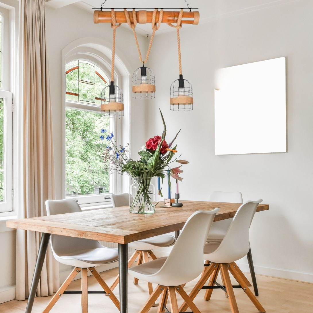 LAMPARA COLGANTE VINTAGE LOFT ARTESANAL BAR RESTAURANT LAU - 2