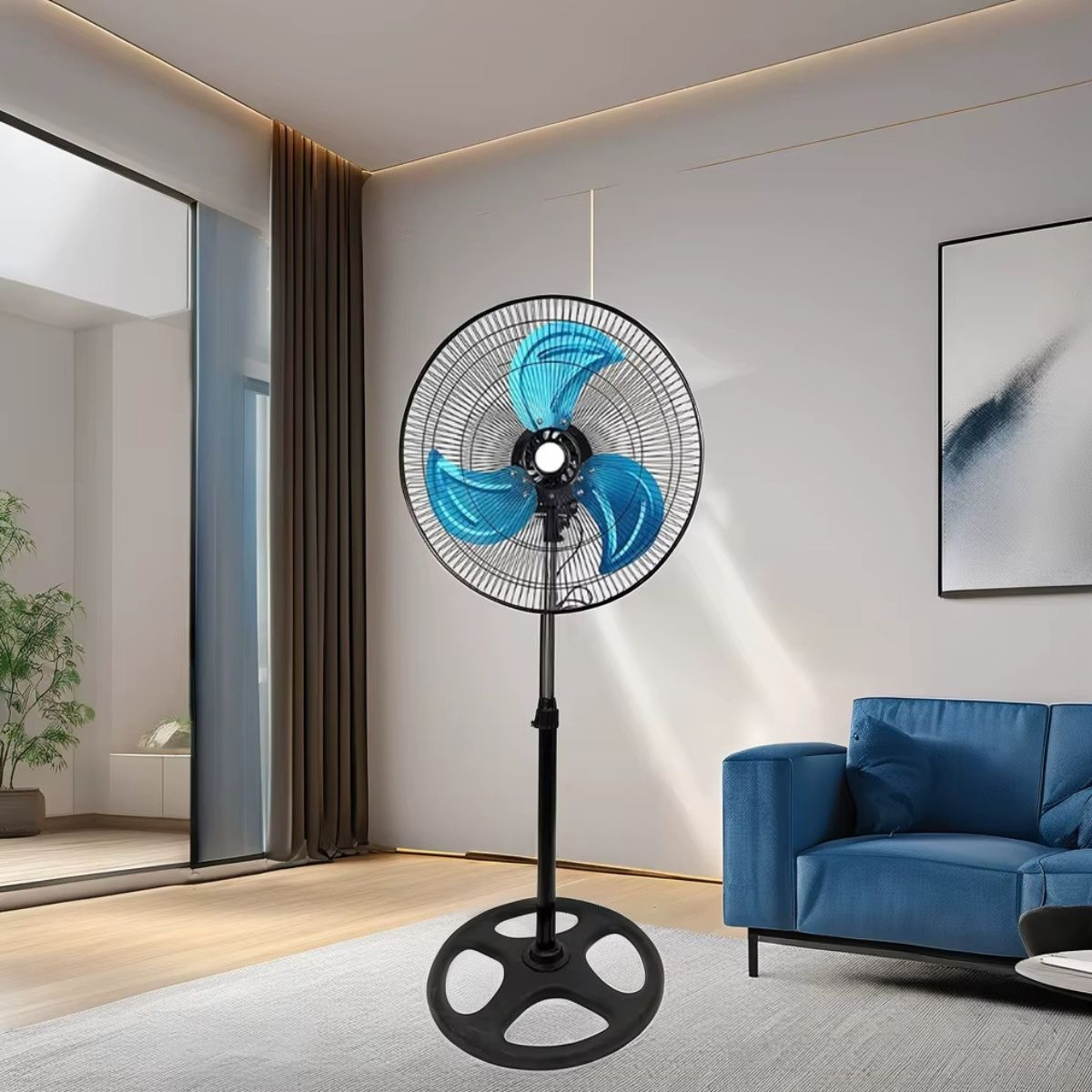 VENTILADOR PEDESTAL 18¨ 3 VELOCIDADES ASPAS METÁLICAS LAU - 7