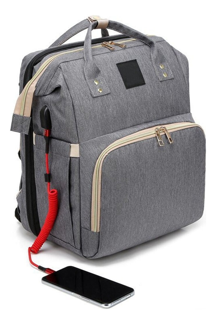 MOCHILAS BOLSOS PAÑALERA PORTÁTIL LIGERO MAMÁ BEBES LAU - 10