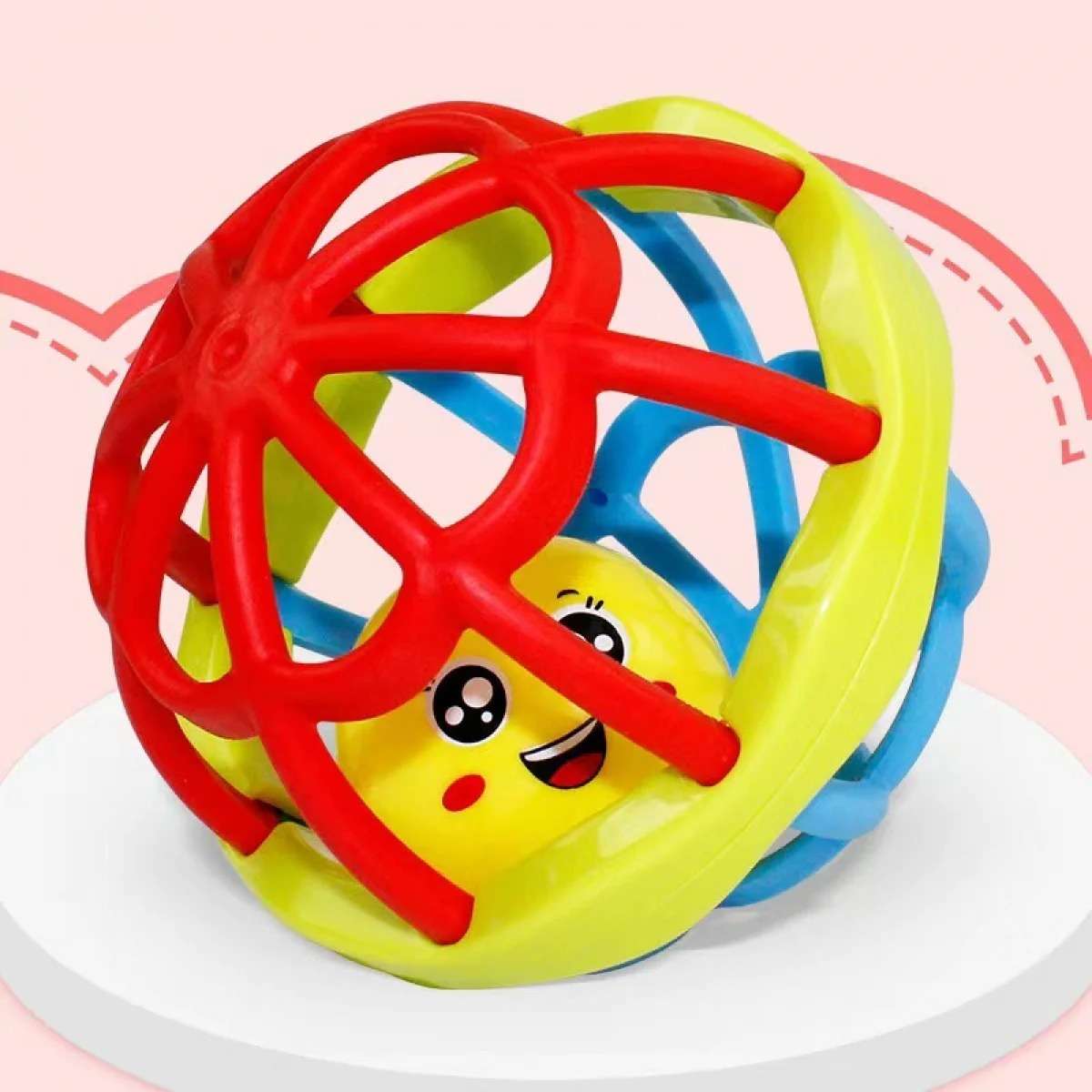SONAJERO SUAVE FORMA PELOTA DIDACTICO JUGUETE BEBE LAU - 2