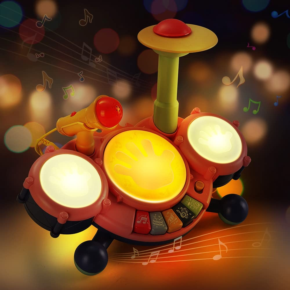 JUGUETE JUEGO FORMA CANGREJO BATERIA MUSICAL BEBES LAU - 10