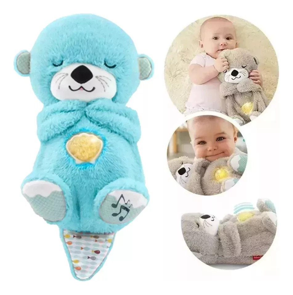 PELUCHE NUTRIA JUGUETE ANIMAL RESPIRA BEBES DORMIR LAU - 1