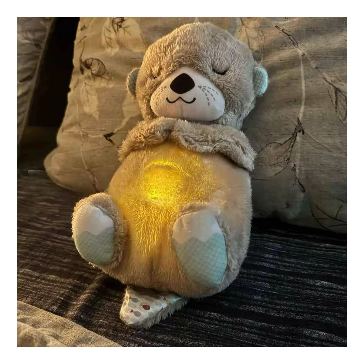 PELUCHE NUTRIA JUGUETE ANIMAL RESPIRA BEBES DORMIR LAU - 2