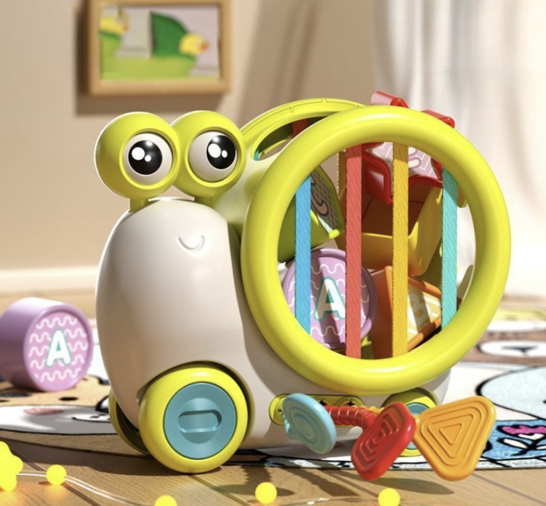 JUGUETE CARACOL BLOQUE LETRAS HABILIDAD MOTORA BEBES LAU - 6