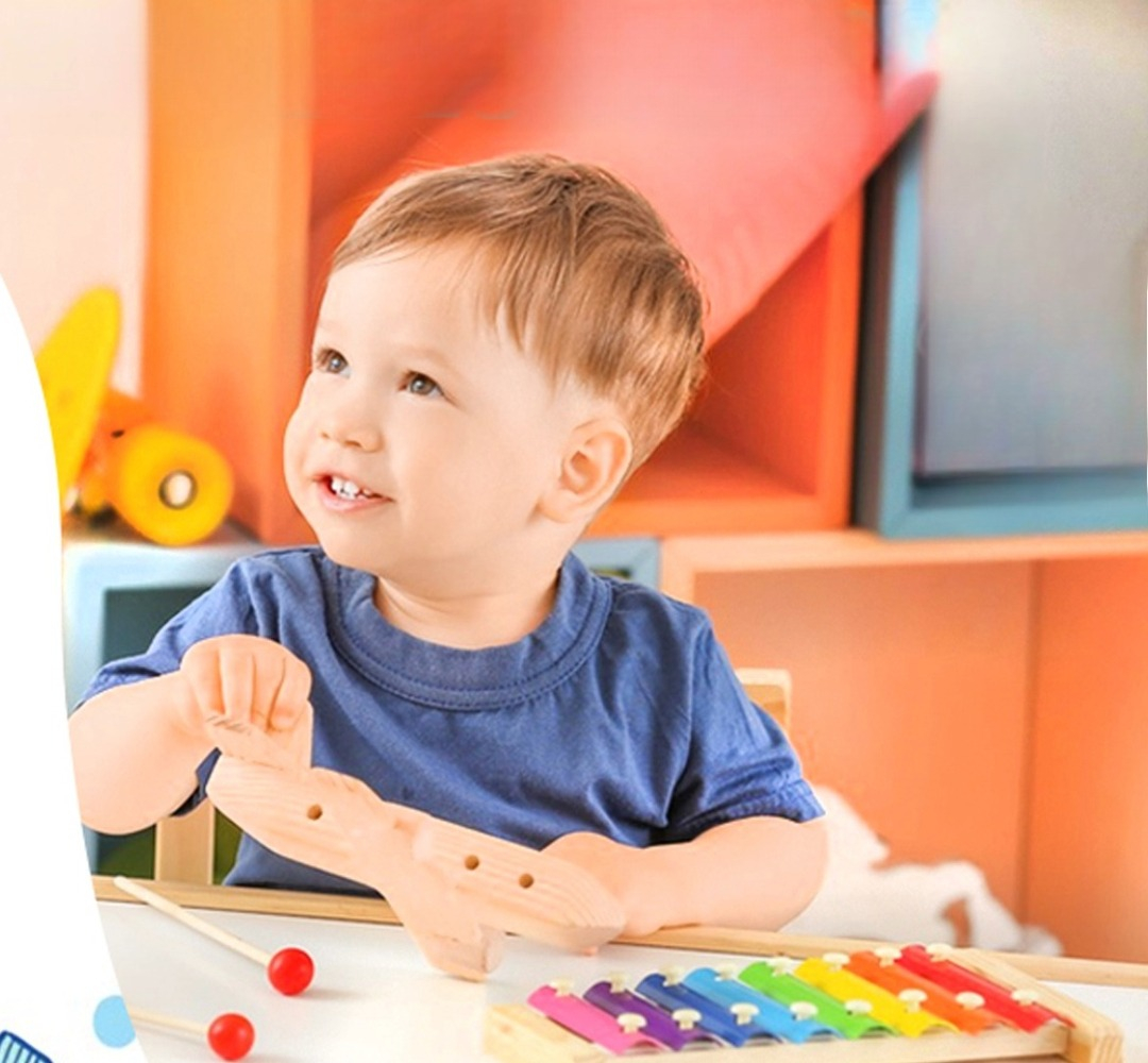 SET 3 JUGUETES DIDACTICO XILOFONO MULTICOLOR MADERA NIÑO LAU - 10