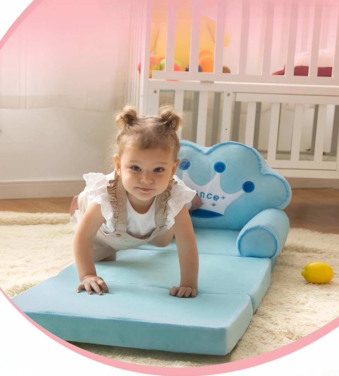 SOFÁ CAMA TRIPLE PLEGABLE NIÑOS SILLA REPOSABRAZOS JHN - 5