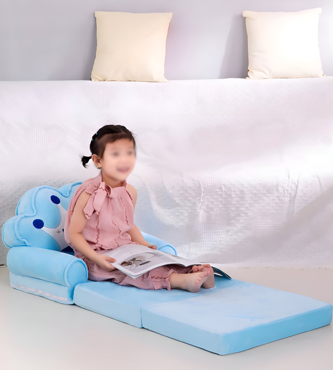 SOFÁ CAMA TRIPLE PLEGABLE NIÑOS SILLA REPOSABRAZOS JHN - 8