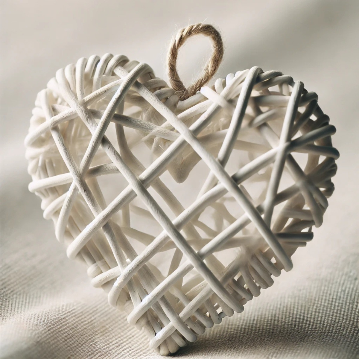 ADORNO CORAZON MIMBRE DECORATIVO 40 CM HOGAR FIESTA LAU - 4