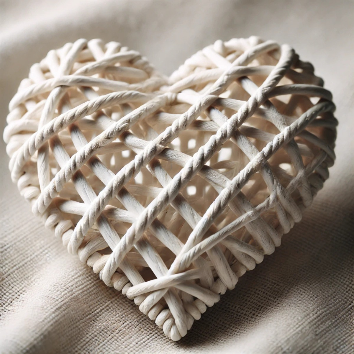 ADORNO CORAZON MIMBRE DECORATIVO 40 CM HOGAR FIESTA LAU - 8
