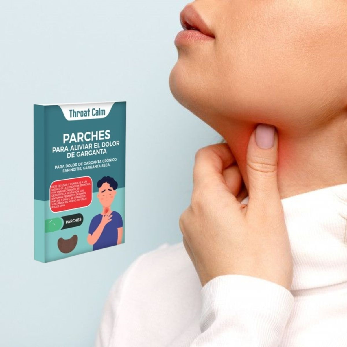 PARCHES ALIVIO INSTANTÁNEO TOS DOLOR GARGANTA 7 PACK JHN - 4