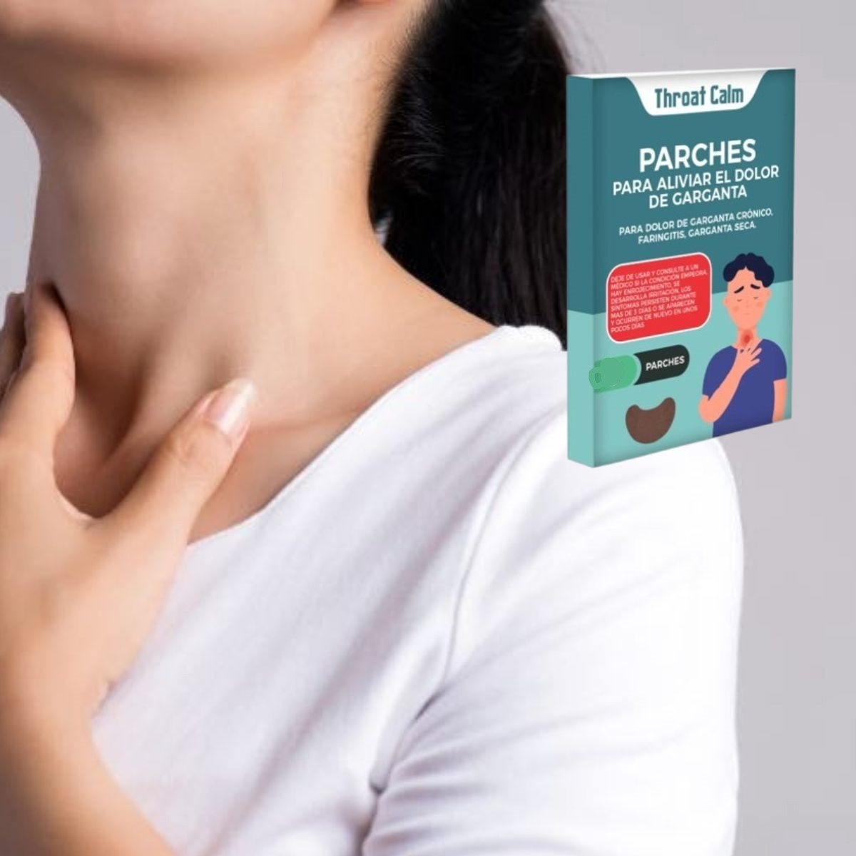 PARCHES ALIVIO INSTANTÁNEO TOS DOLOR GARGANTA 7 PACK JHN - 5