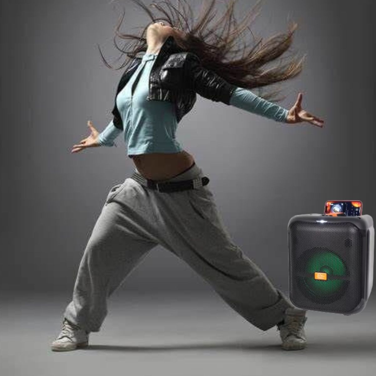 ALTAVOZ PORTÁTIL SONIDO POTENTE DISEÑO RESISTENTE JHN - 9