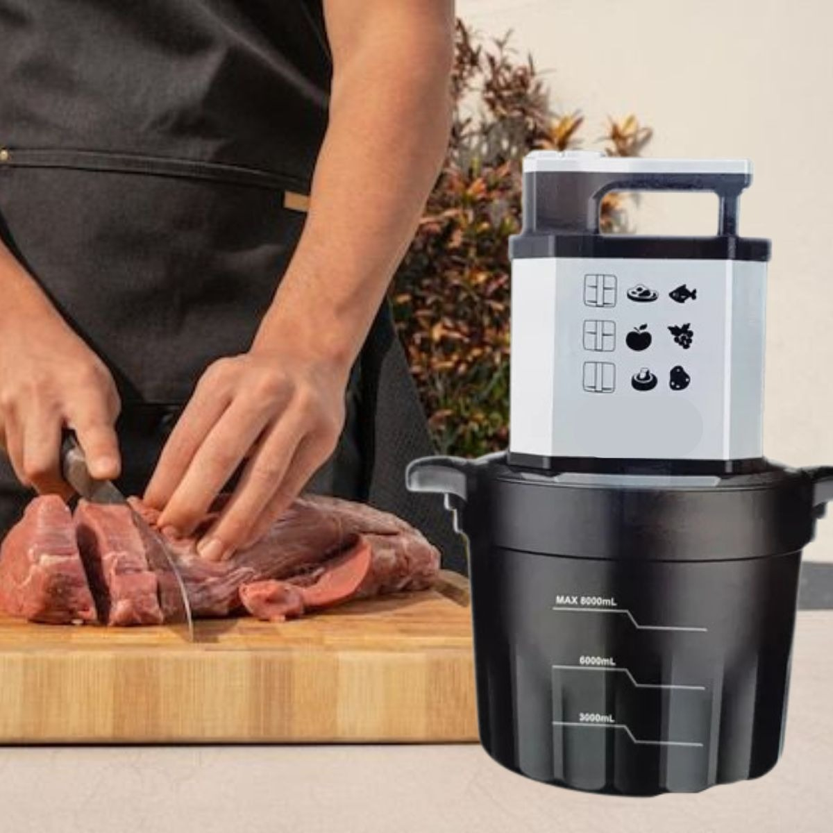 PROCESADOR MULTIFUNCIONAL ALIMENTOS VERSATILIDAD COCINA JHN - 4