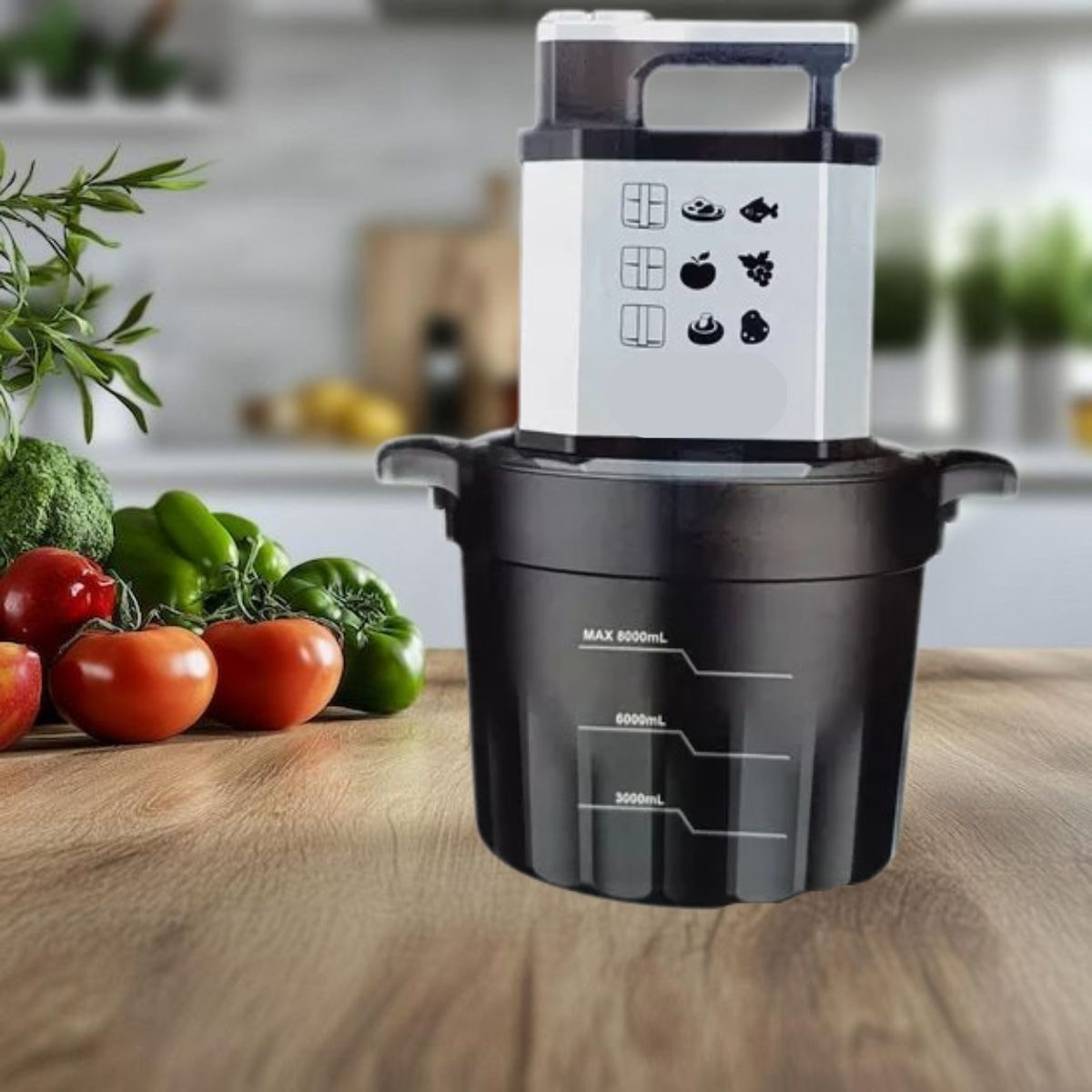 PROCESADOR MULTIFUNCIONAL ALIMENTOS VERSATILIDAD COCINA JHN - 5