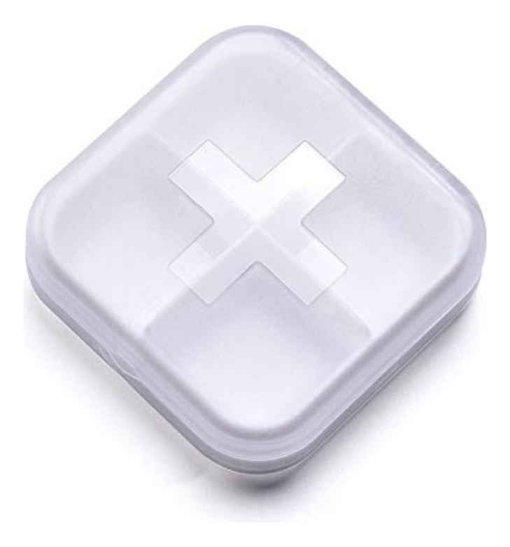 SET 6 PASTILLERO PLASTICO 4 COMPARTIMIENTOS MEDICAMENTOS LAU - 1
