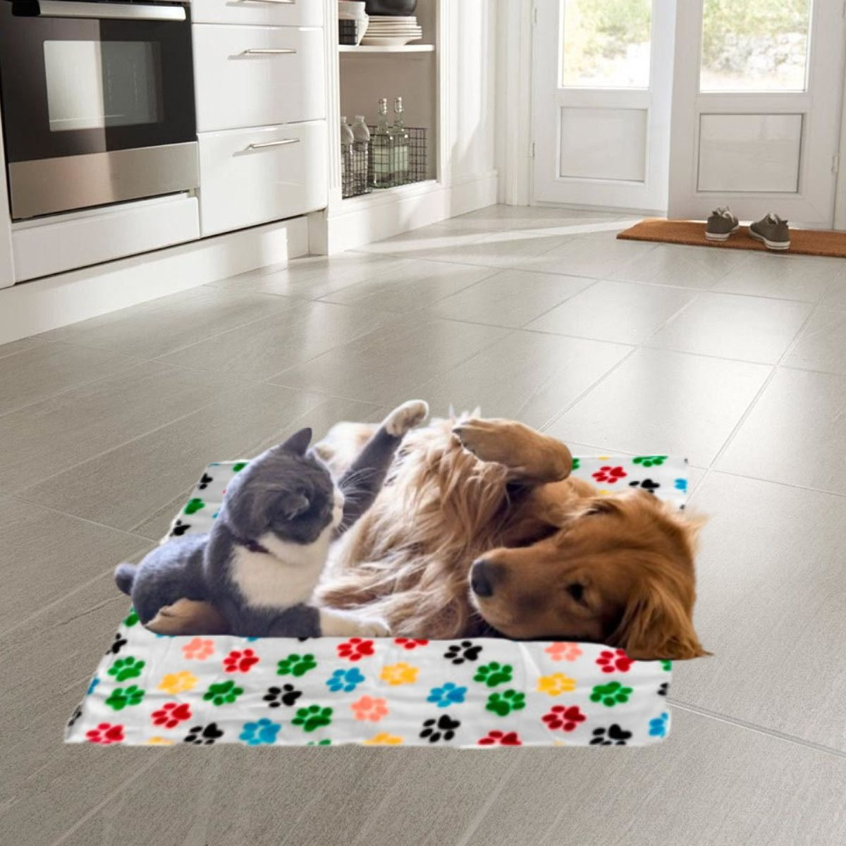 SET 3 MANTAS POLAR PARA MASCOTAS 100X70CM SUAVE ABRIGO LAU - 4