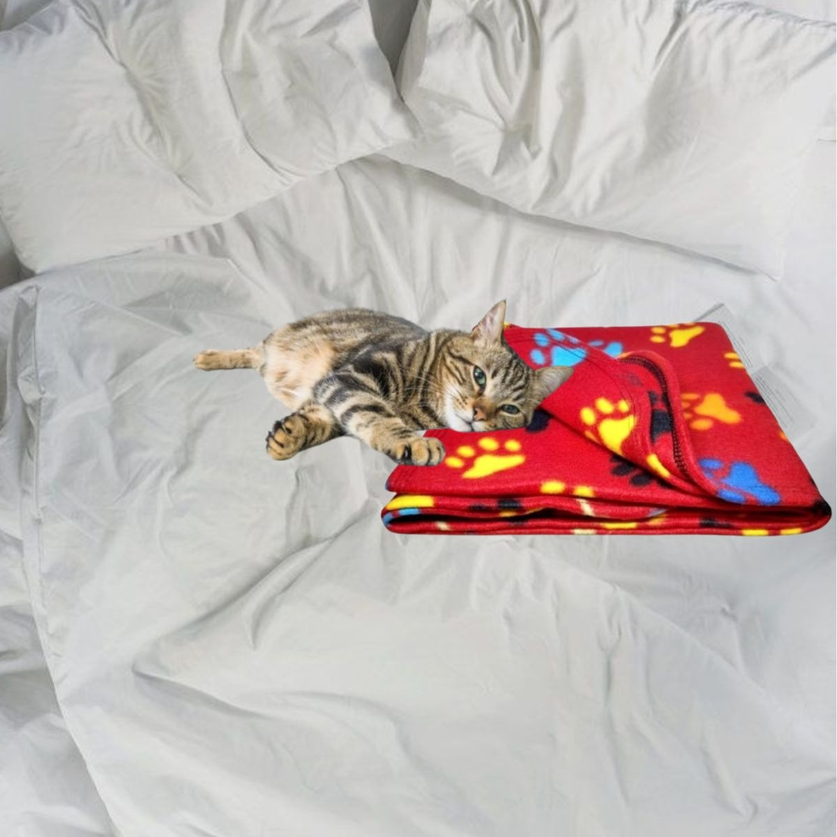 SET 3 MANTAS PARA MASCOTAS SUAVES PERRO GATOS 100X70CM LAU - 4