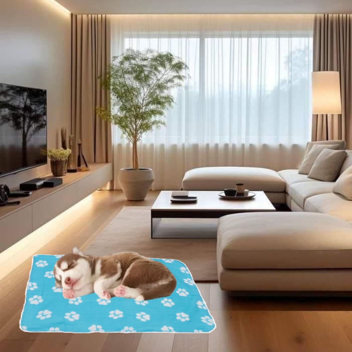 SET 5 MANTAS MASCOTAS PERROS GATOS 70X50CM LAU - 10
