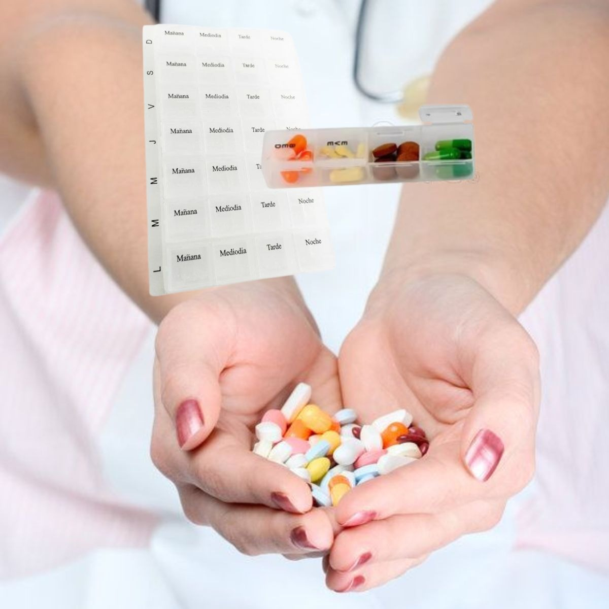 SET 3 PASTILLEROS SEMANAL ORGANIZA CONTROL MEDICAMENTO LAU - 7