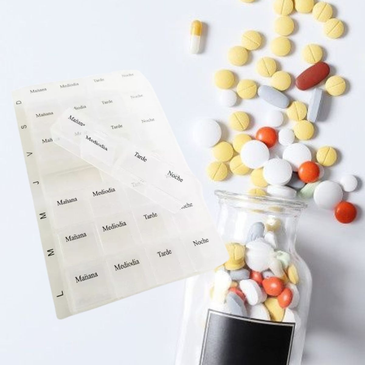 SET 3 PASTILLEROS SEMANAL ORGANIZA CONTROL MEDICAMENTO LAU - 10