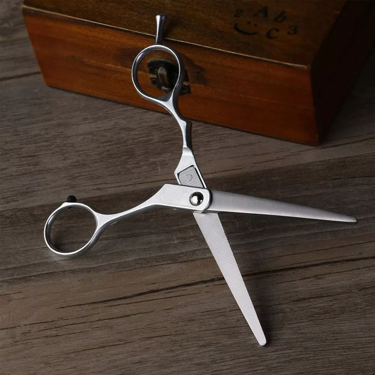 SET 3 TIJERAS PROFESIONALES CORTE CABELLO COMODA LAU - 5