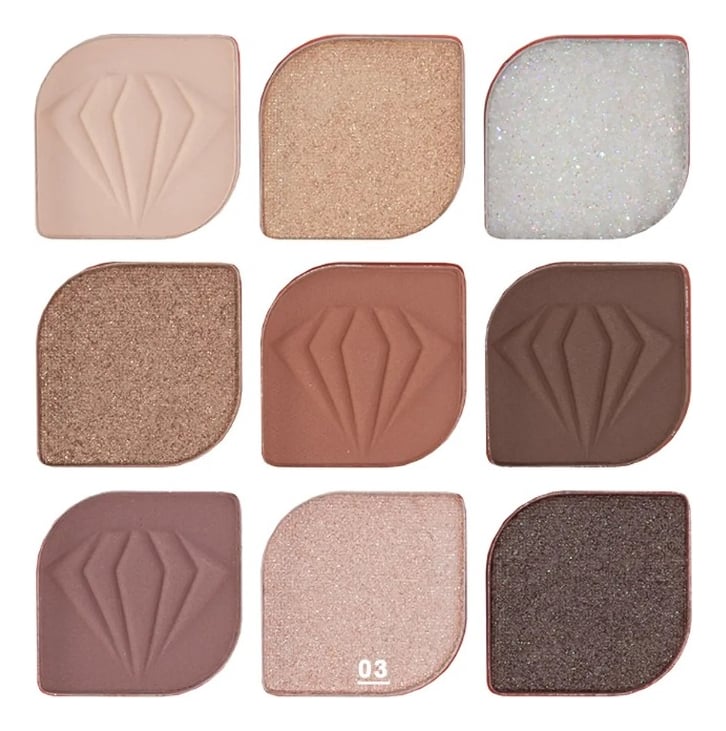 SET 2 SOMBRA OJOS PALETA MULTIFUNCIONAL POLVO 9 COLORES JHN - 2