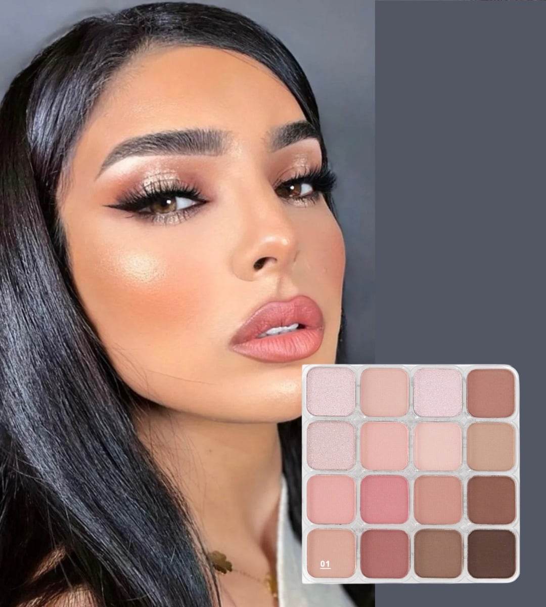 SOMBRA DE OJOS PALETA MULTIFUNCIONAL POLVO JHN - 2