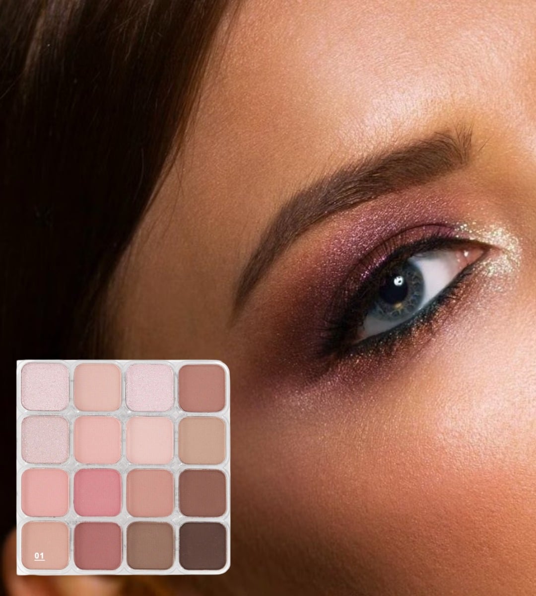 SOMBRA DE OJOS PALETA MULTIFUNCIONAL POLVO JHN - 4
