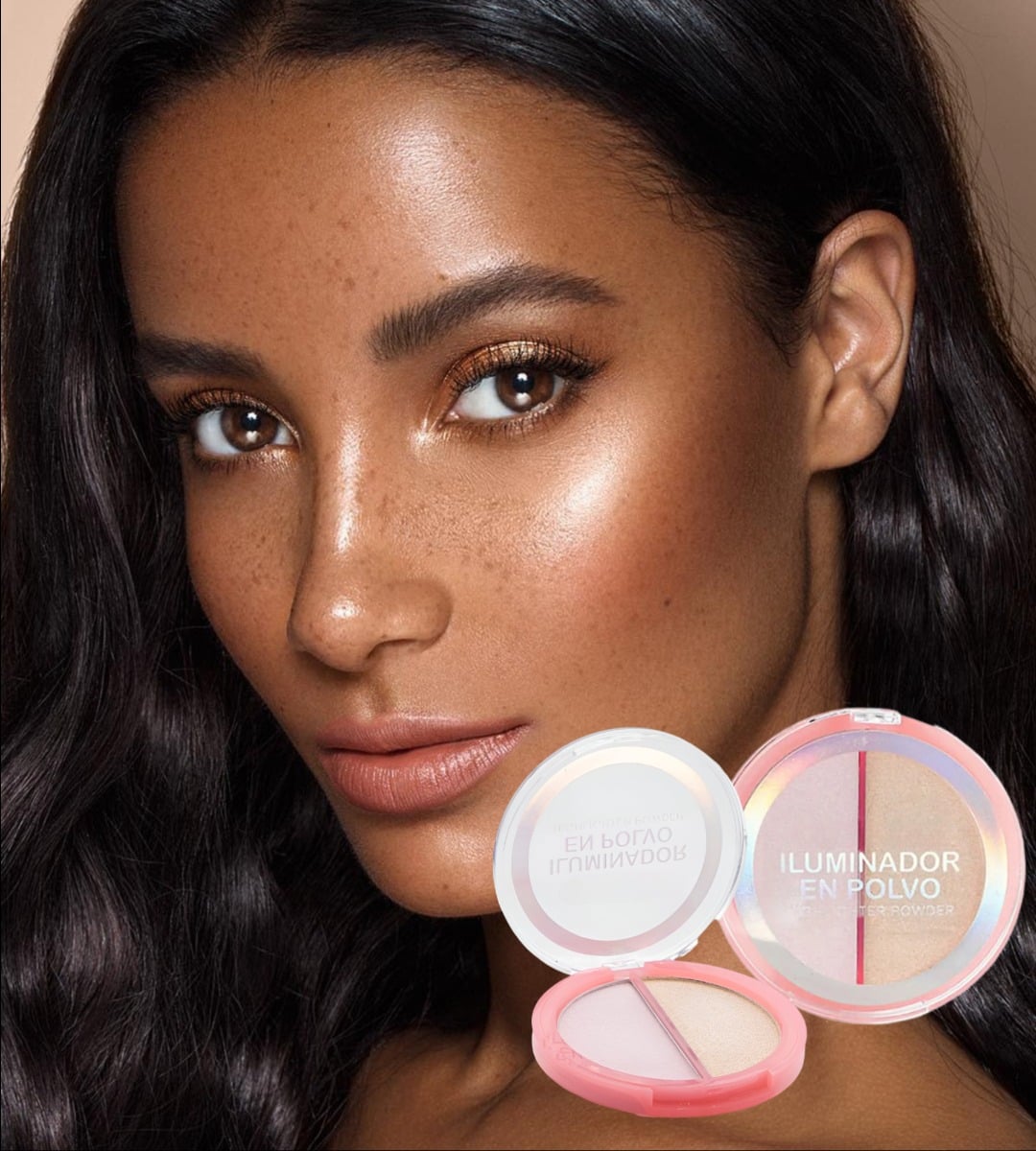 SET 3 ILUMINADOR FACIAL ROSTRO POLVO 2 TONOS JHN - 9