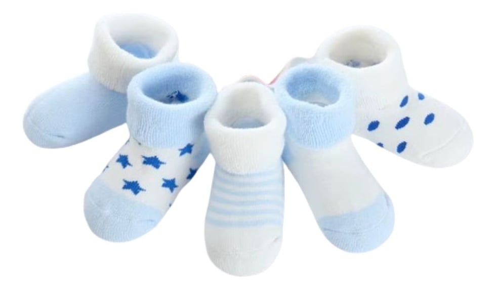 SET 10 CALCETINES TRANSPIRABLE PARA RECIEN NACIDO BEBE LAU - 1