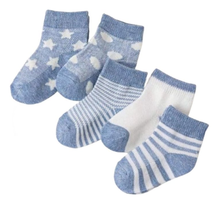 SET 10 CALCETINES TRANSPIRABLE PARA RECIEN NACIDO BEBE LAU - 3