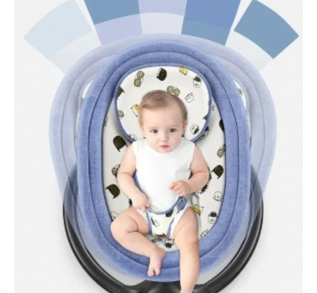 SILLA MECEDORA AUTOMATICA PARA BEBE COMODA MUSICA LAU - 2
