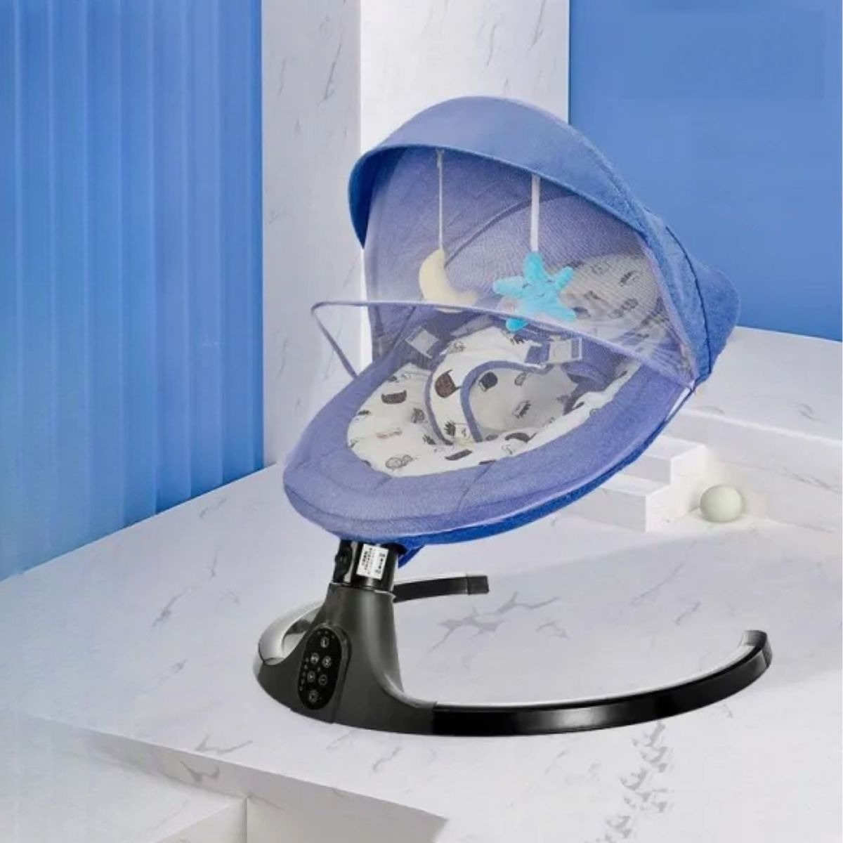 SILLA MECEDORA AUTOMATICA PARA BEBE COMODA MUSICA LAU - 5