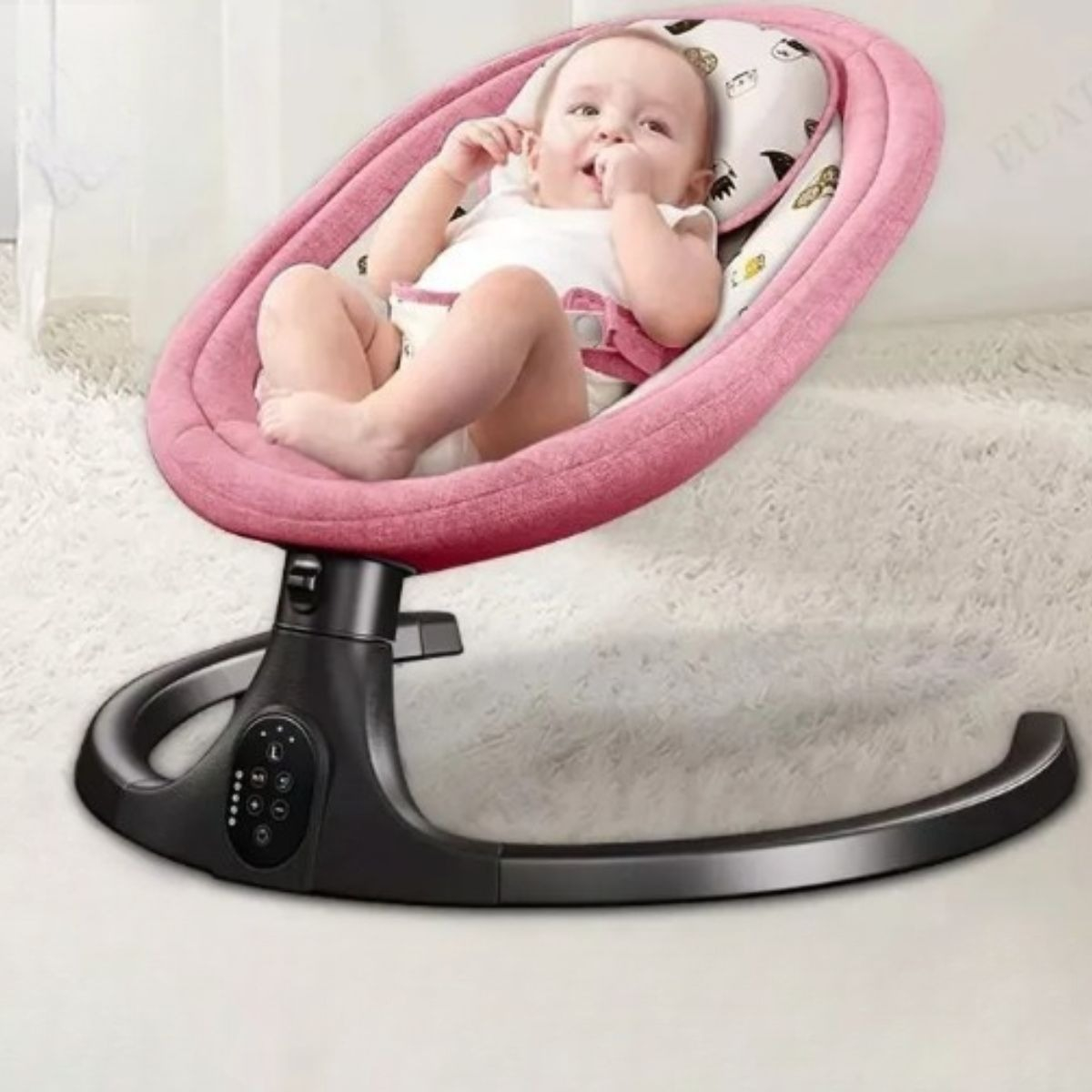 SILLA MECEDORA AUTOMATICA PARA BEBE COMODA MUSICA LAU - 8