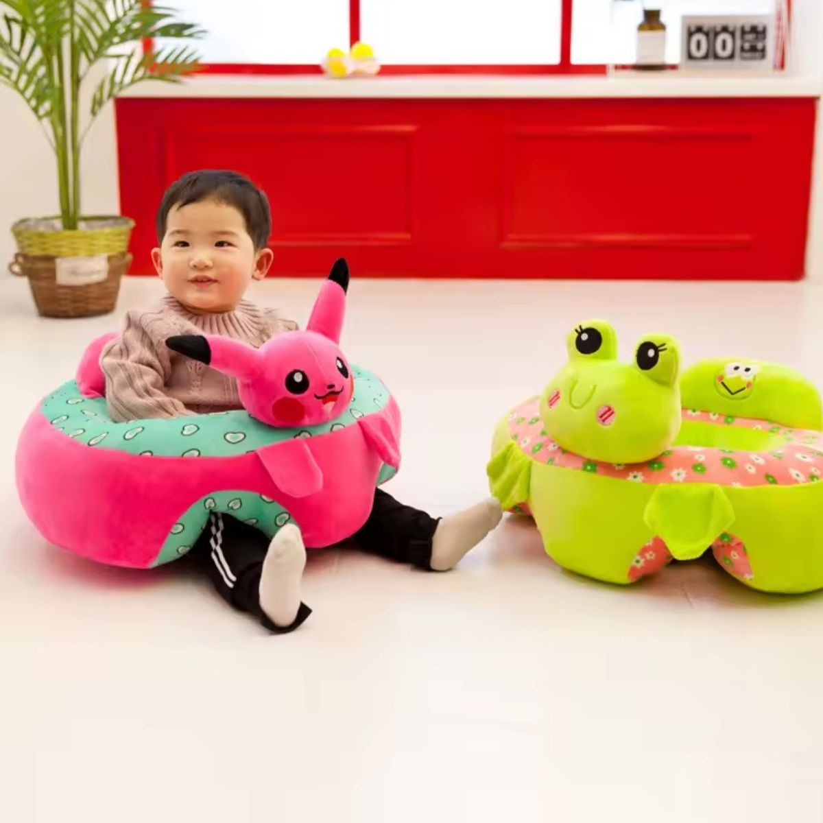 SILLA DE APOYO APRENDIZAJE INFANTILANTICAIDA SUAVE FELPA LAU - 8