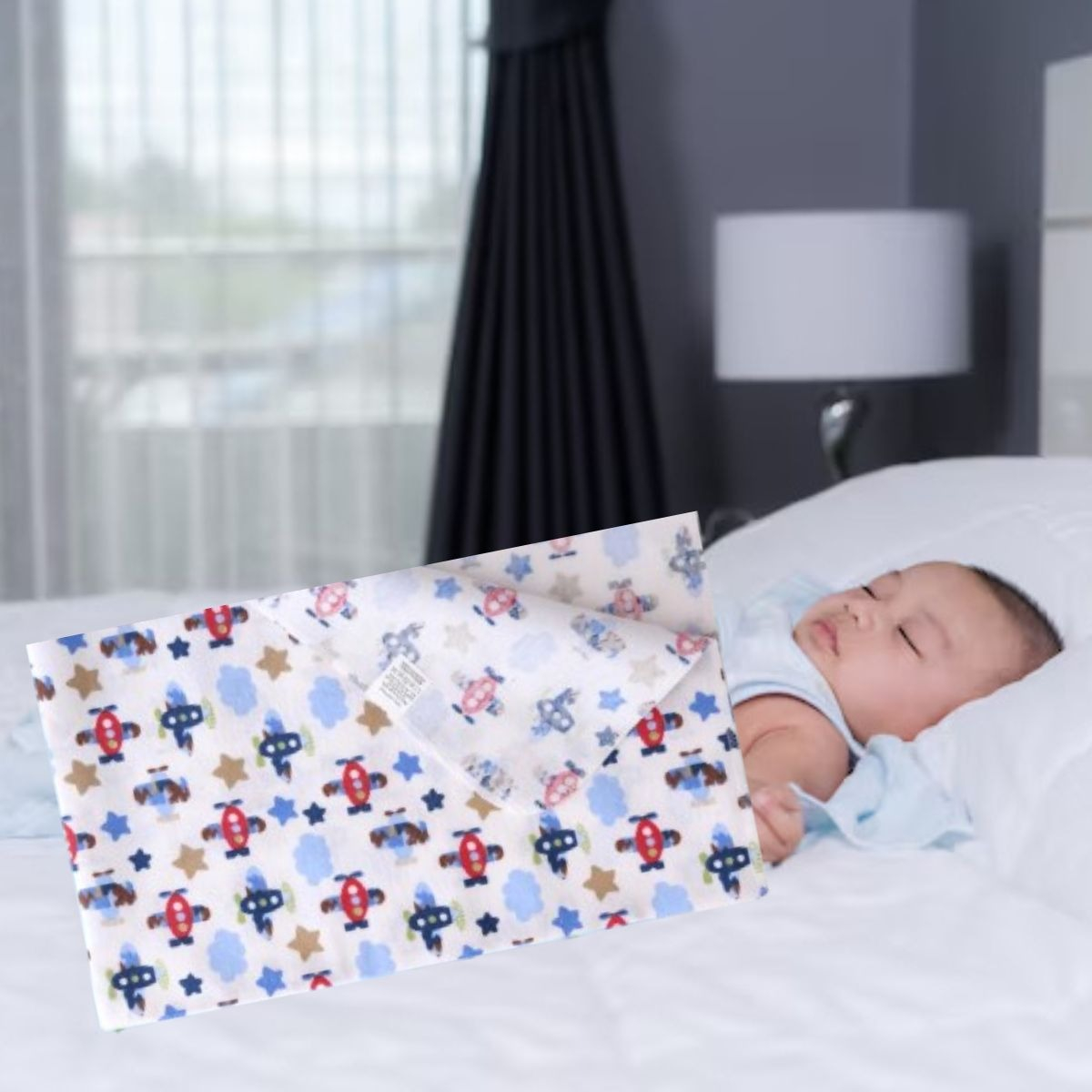 SET DE 4 MANTAS APEGO SUAVES COMODAS PARA BEBE LAU - 9