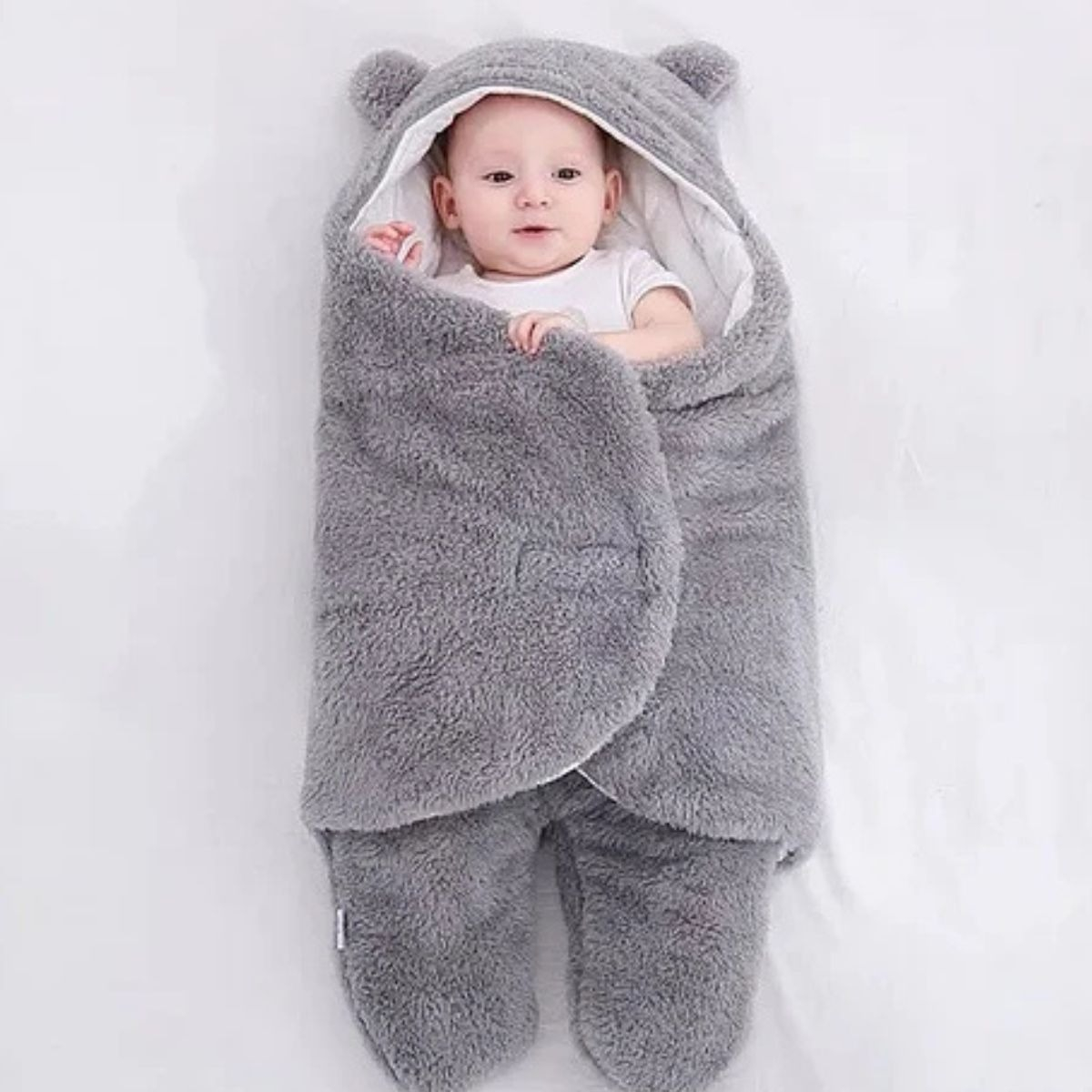 MANTA DE OSO SUPER SUAVE COMODO SEGURO PARA BEBE LAU - 2