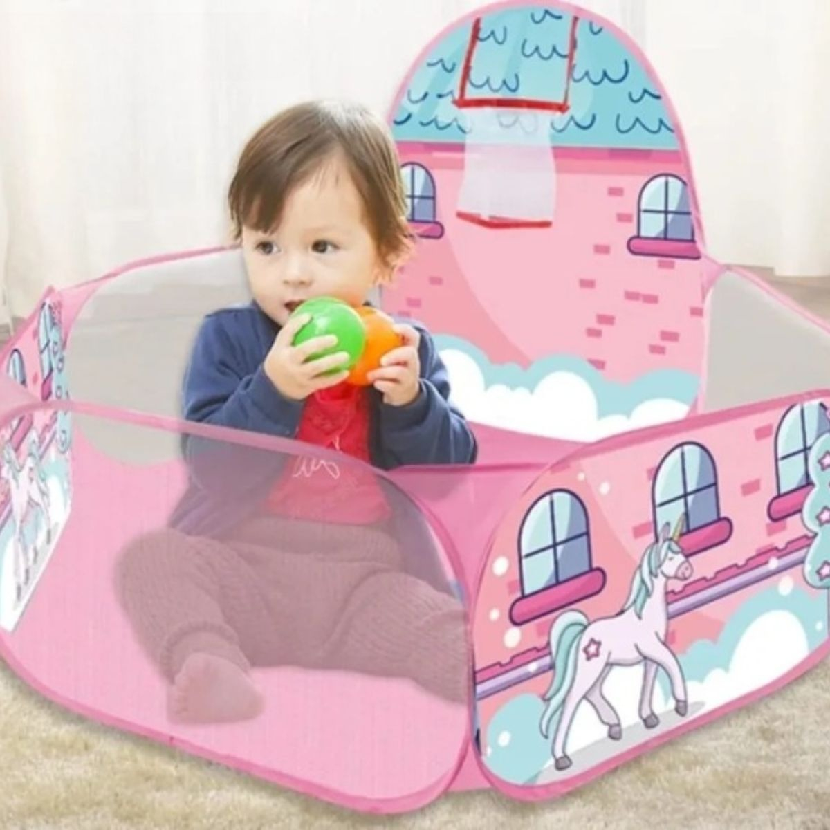 PISCINA DE PELOTAS INFANTIL 1,2M PARQUE JUEGO INTERIOR LAU - 6