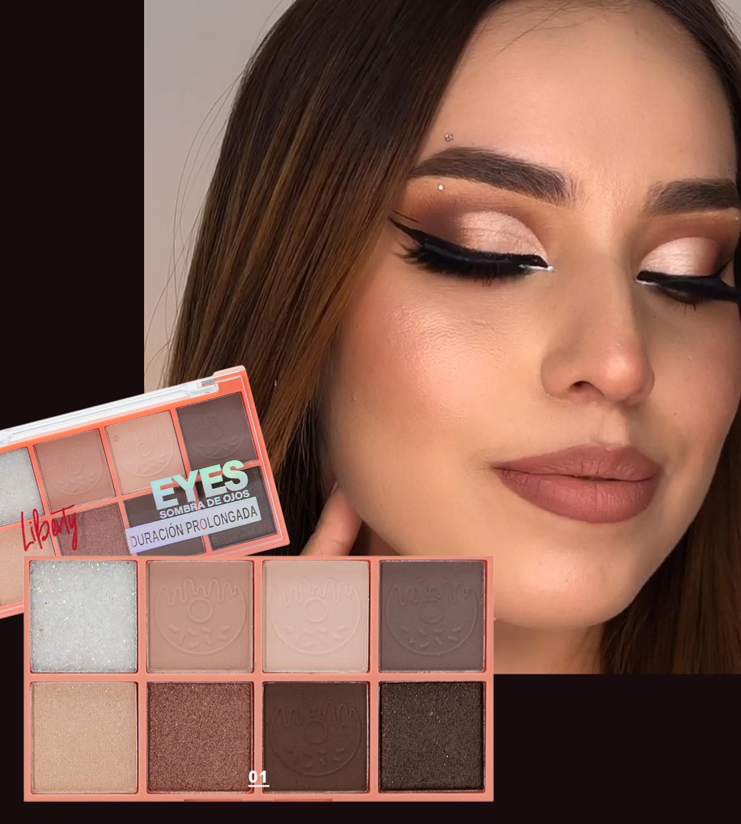 SET 3 SOMBRA OJOS PALETA VIBRANTE DURACIÓN PROLONGADA JHN - 4