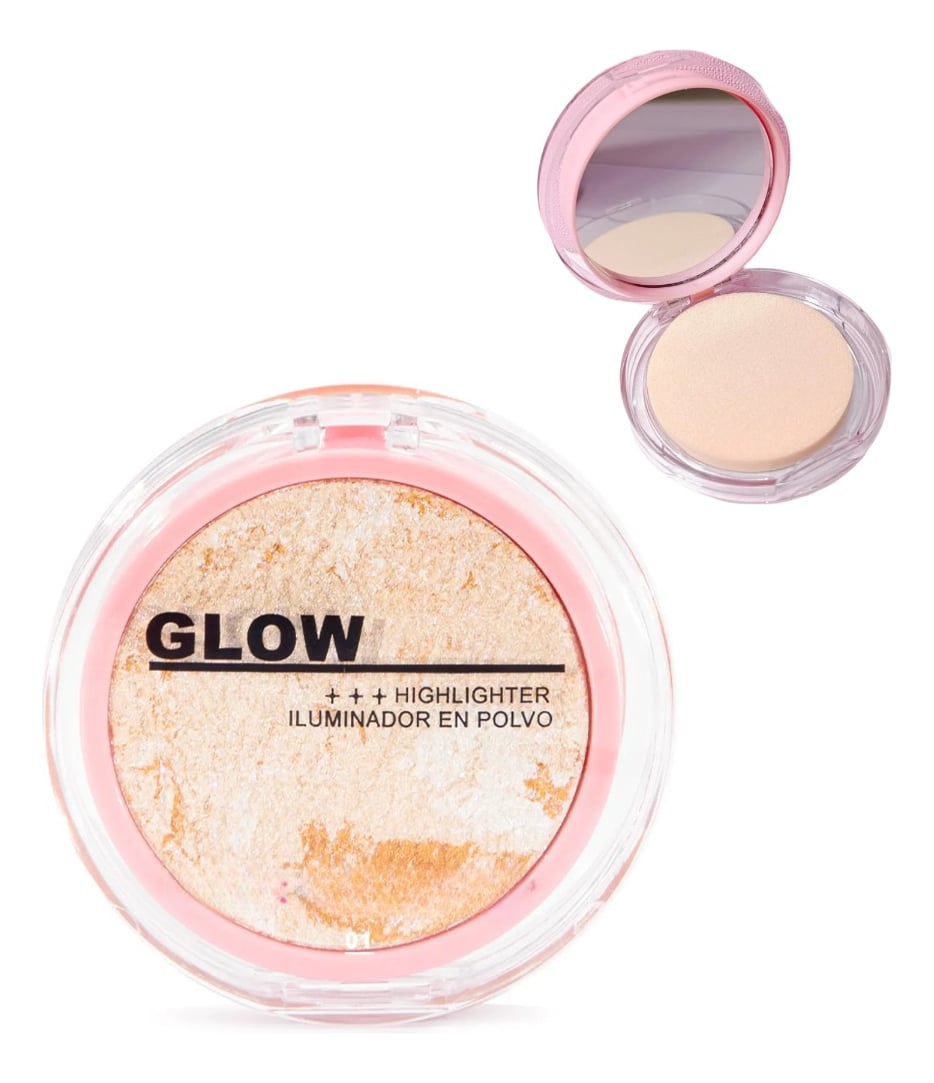 SET 2 ILUMINADOR POLVO ROSTRO BRILLO SUTIL LUMINOSIDAD JHN - 1