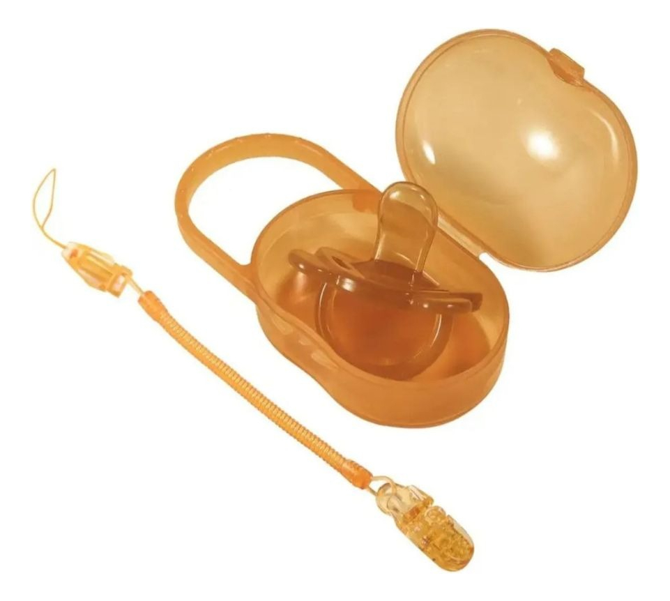 SET 2 CHUPETES CON CAJA SILICONA ANATOMICO BEBE LAU - 1