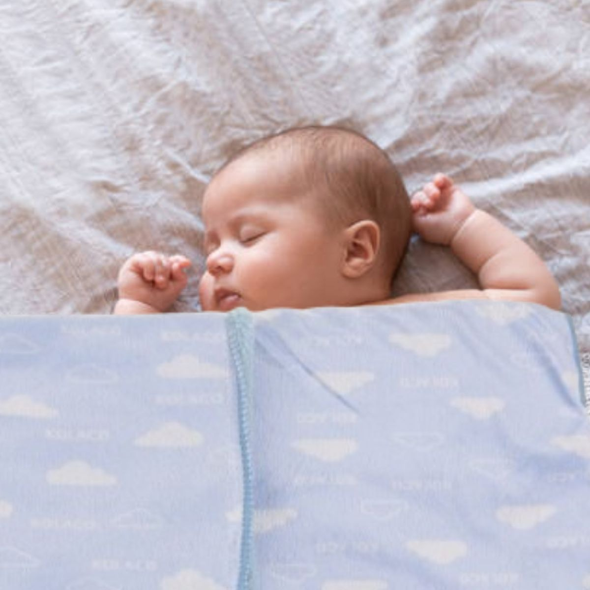 MANTA DE APEGO DOBLE CAPA PARA BEBES CUNA UNISEX SUAVE LAU - 5