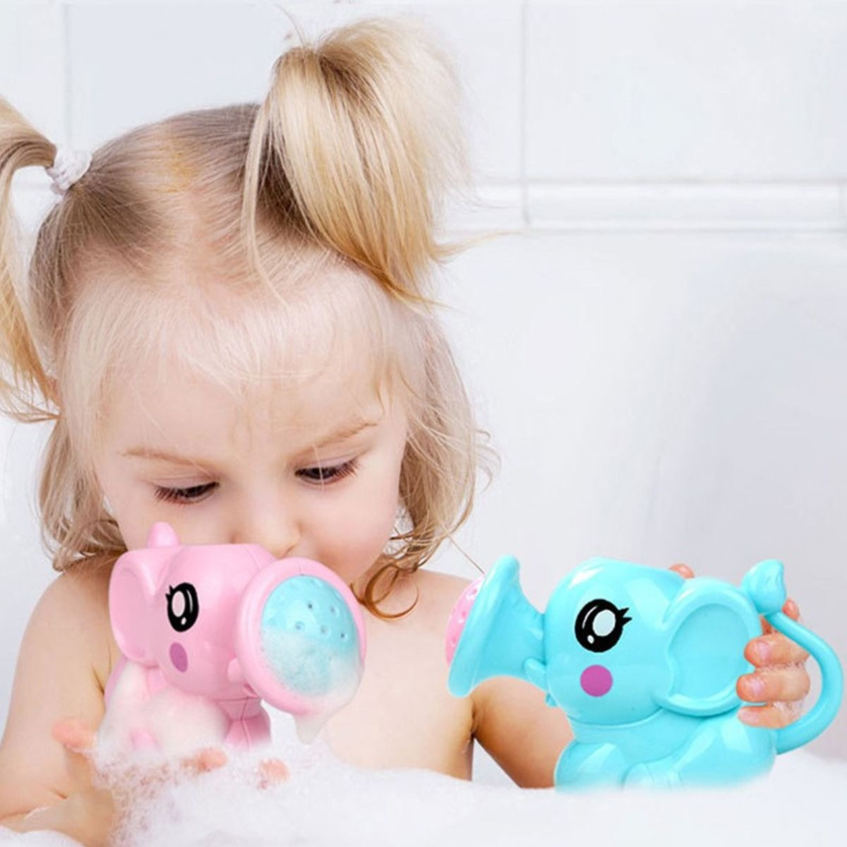 SET 7 JUGUETE PARA EL BAÑO REGADERA FORMA ELEFANTE LAU - 7