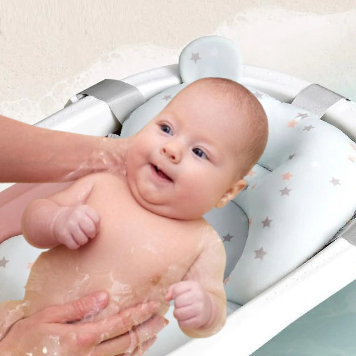 ALMOHADILLA FLOTANTE SOPORTE BAÑERA SEGURO BEBE LAU - 8