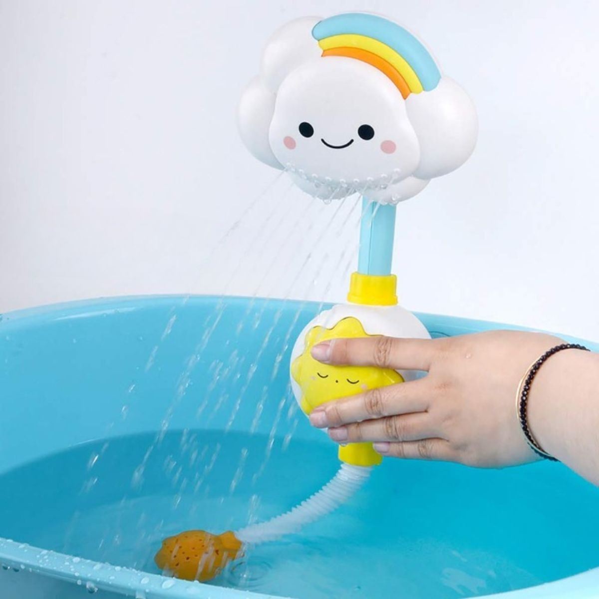CABEZAL DE DUCHA FORMA DE NUBE BAÑO DIVERTIDO BEBE LAU - 9