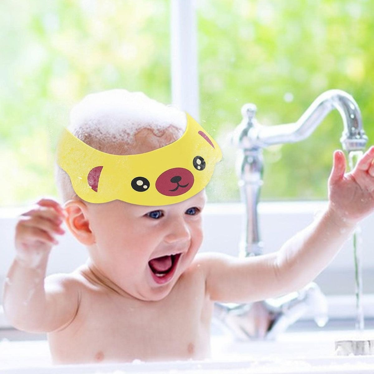 SET 10 VISERA GORRO DUCHA PROTECTOR OJOS 0-6 AÑOS LAU - 4