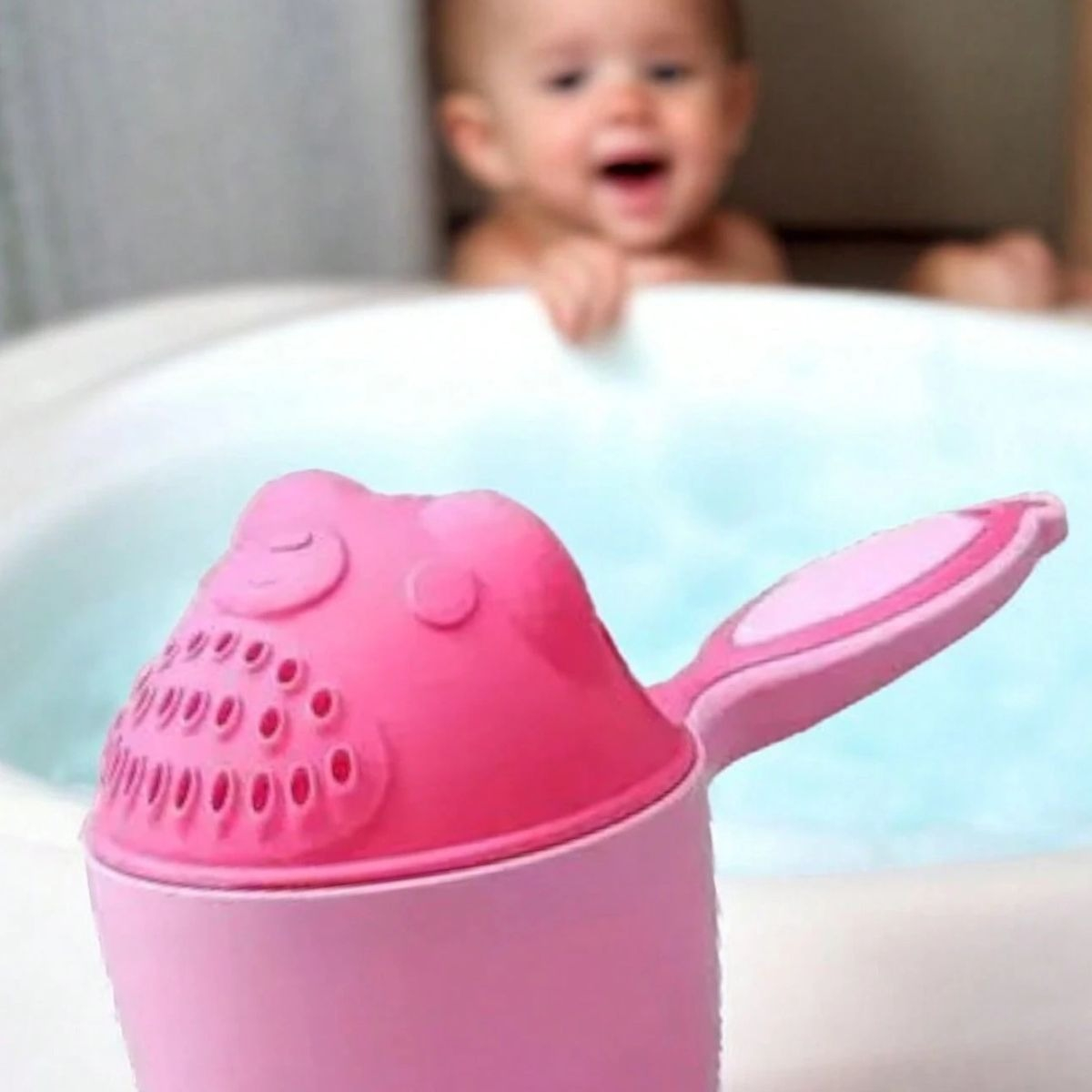 SET 6 JUGUETE TAZA ENJUAGUE CHAMPU FORMA CASCADA SUAVE LAU - 2