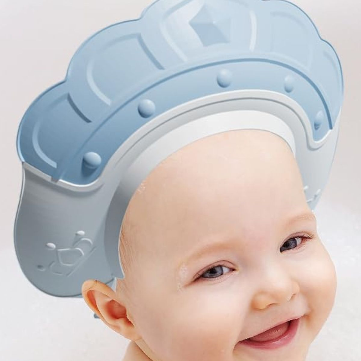 SET 3 VISERA GORRO DUCHA AJUSTABLE SUAVE BEBE LAU - 5