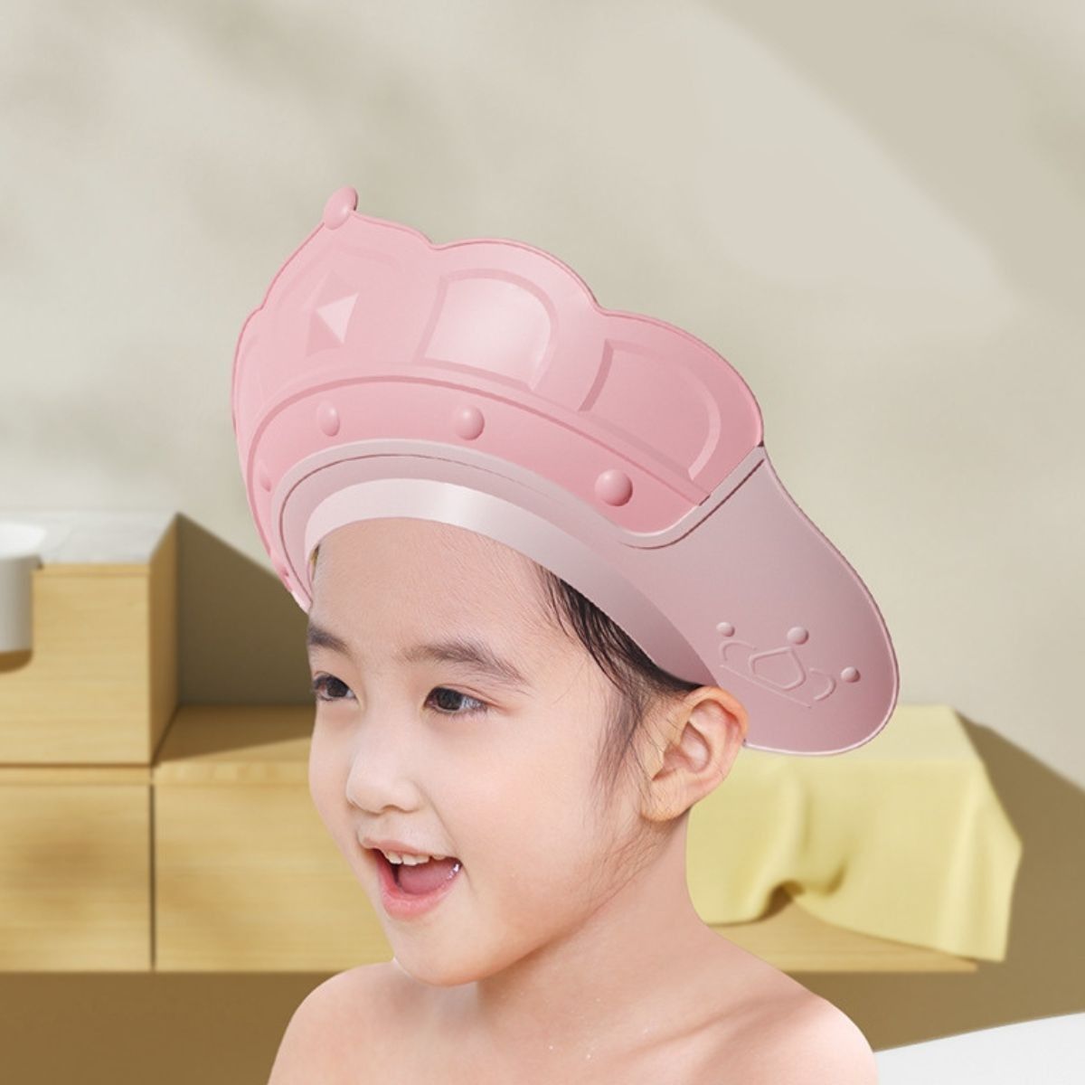 SET 3 VISERA GORRO DUCHA AJUSTABLE SUAVE BEBE LAU - 7