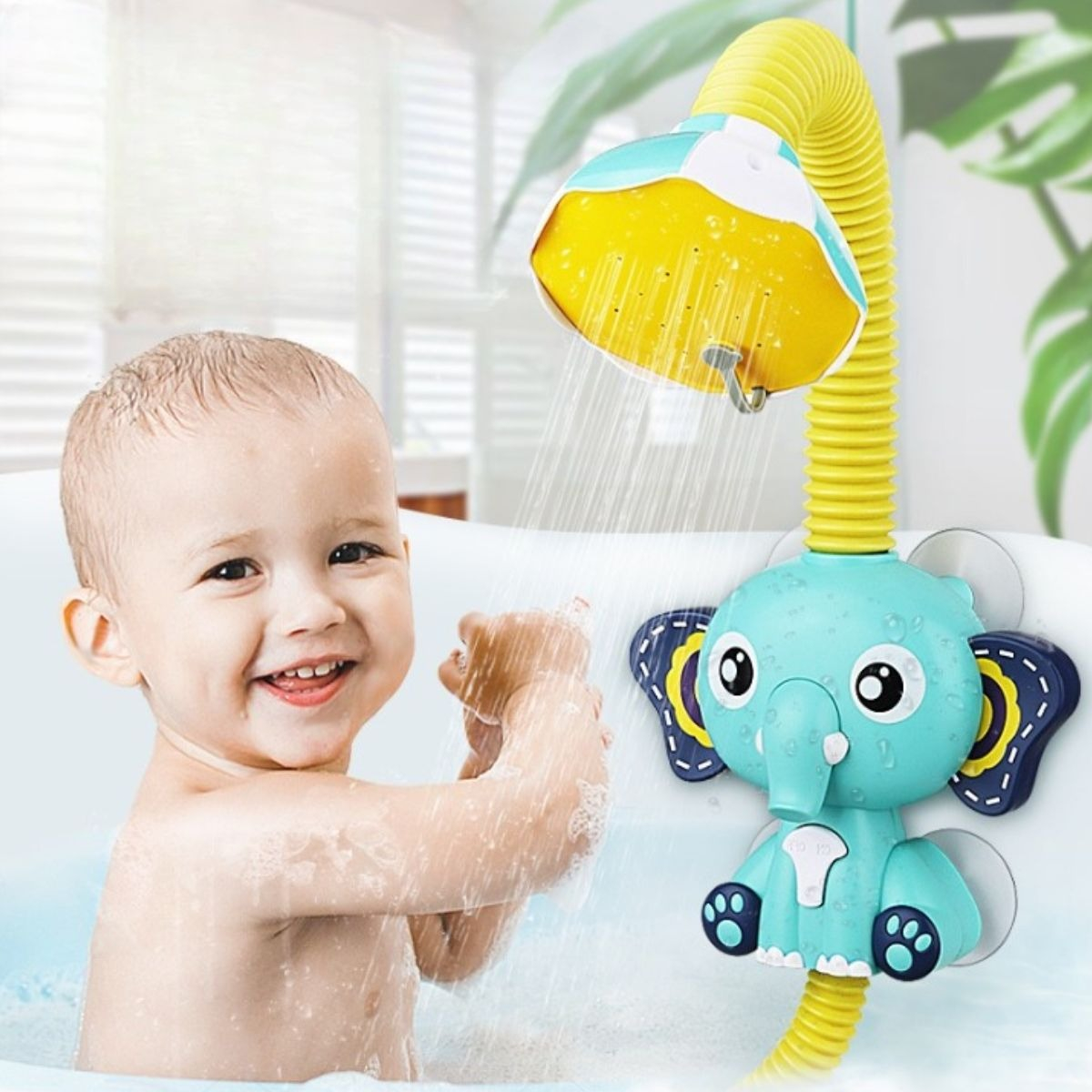 JUGUETE PARA BAÑO FORMA ELEFANTE HORA DE BAÑO DUCHA BEBE LAU - 3